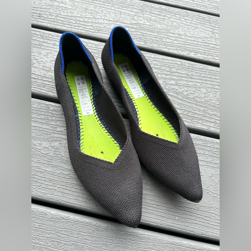 Rothy’s The Point Size 8.5 Black Solid - image 5